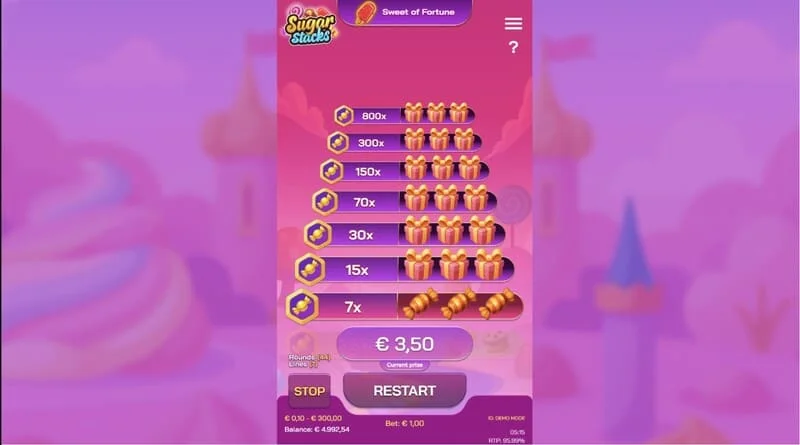 Sugar Stacks - velika pobjeda nakon cash-outa na gornjem nivou tornja